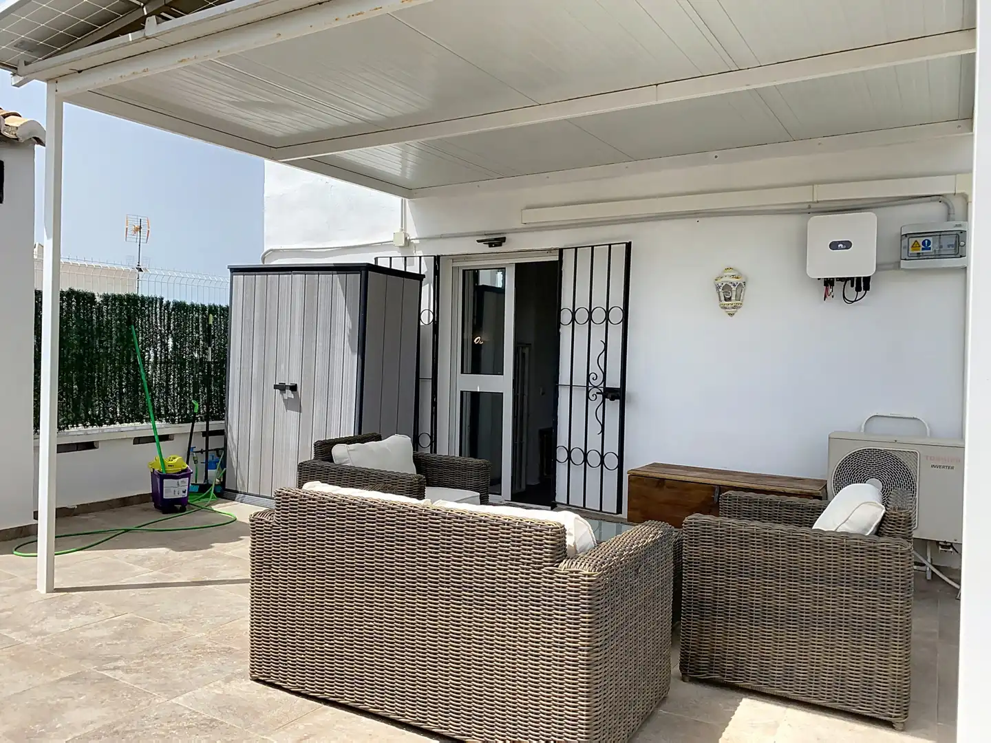 Terrassa de Casa adosada en venda en Estepona amb Aire condicionat, Jardí privat i Terrassa