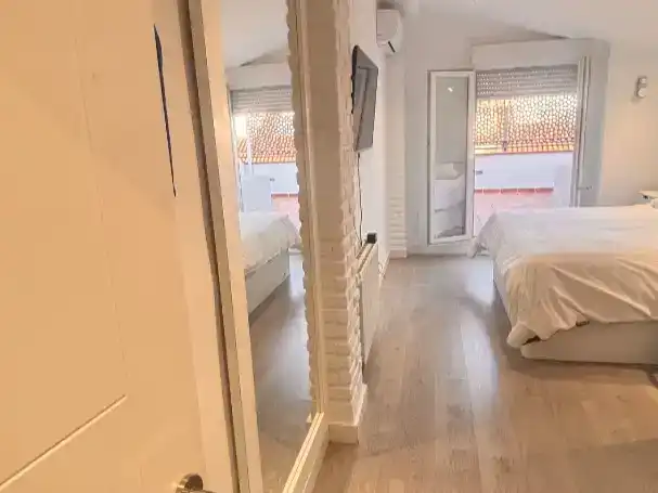 Schlafzimmer von Maisonette zum Verkauf in Badajoz mit Klimaanlage, Parkett und Abstellraum