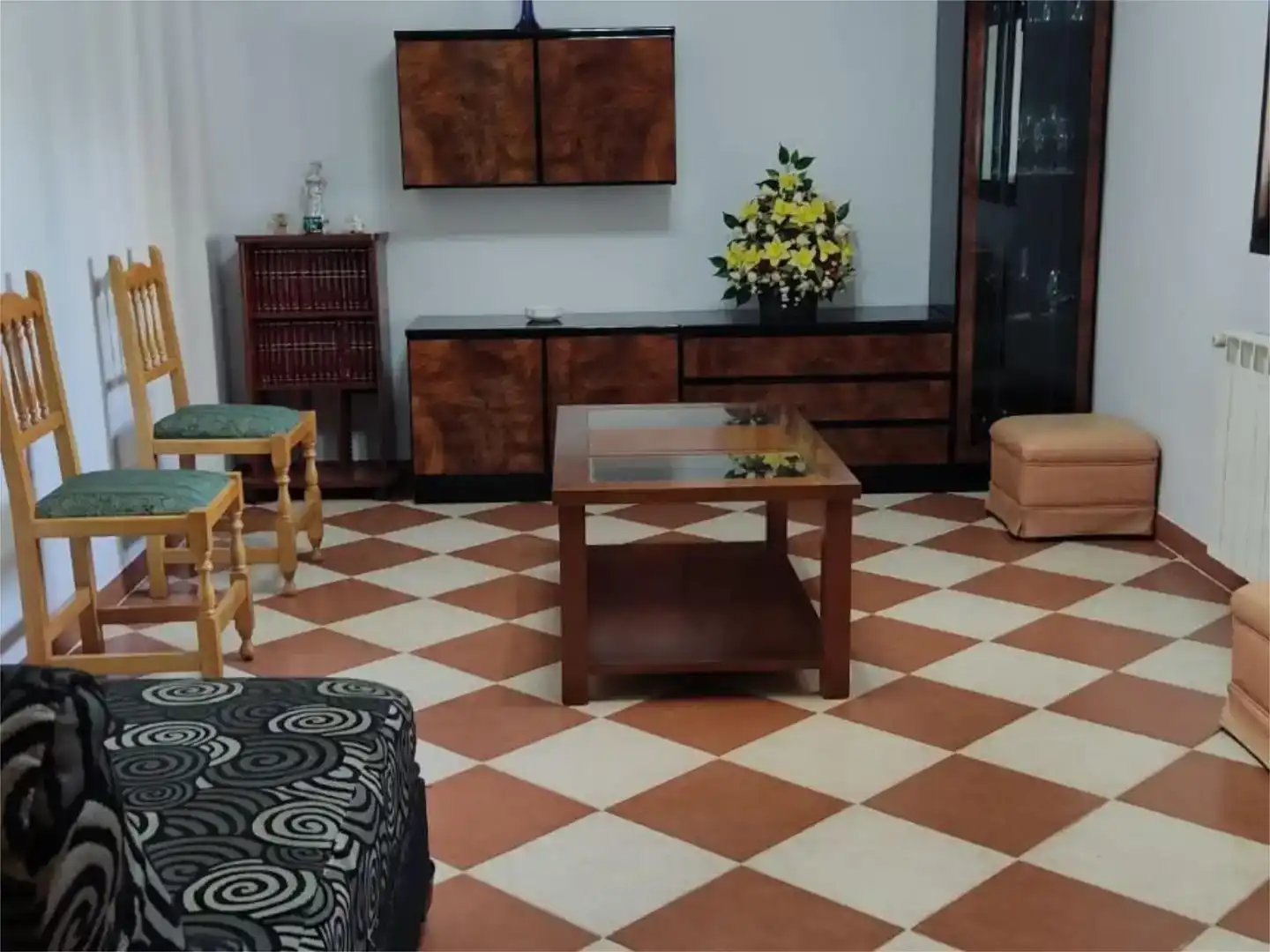 Sala d'estar de Pis en venda en Santa Elena amb Jardí privat, Traster i Moblat