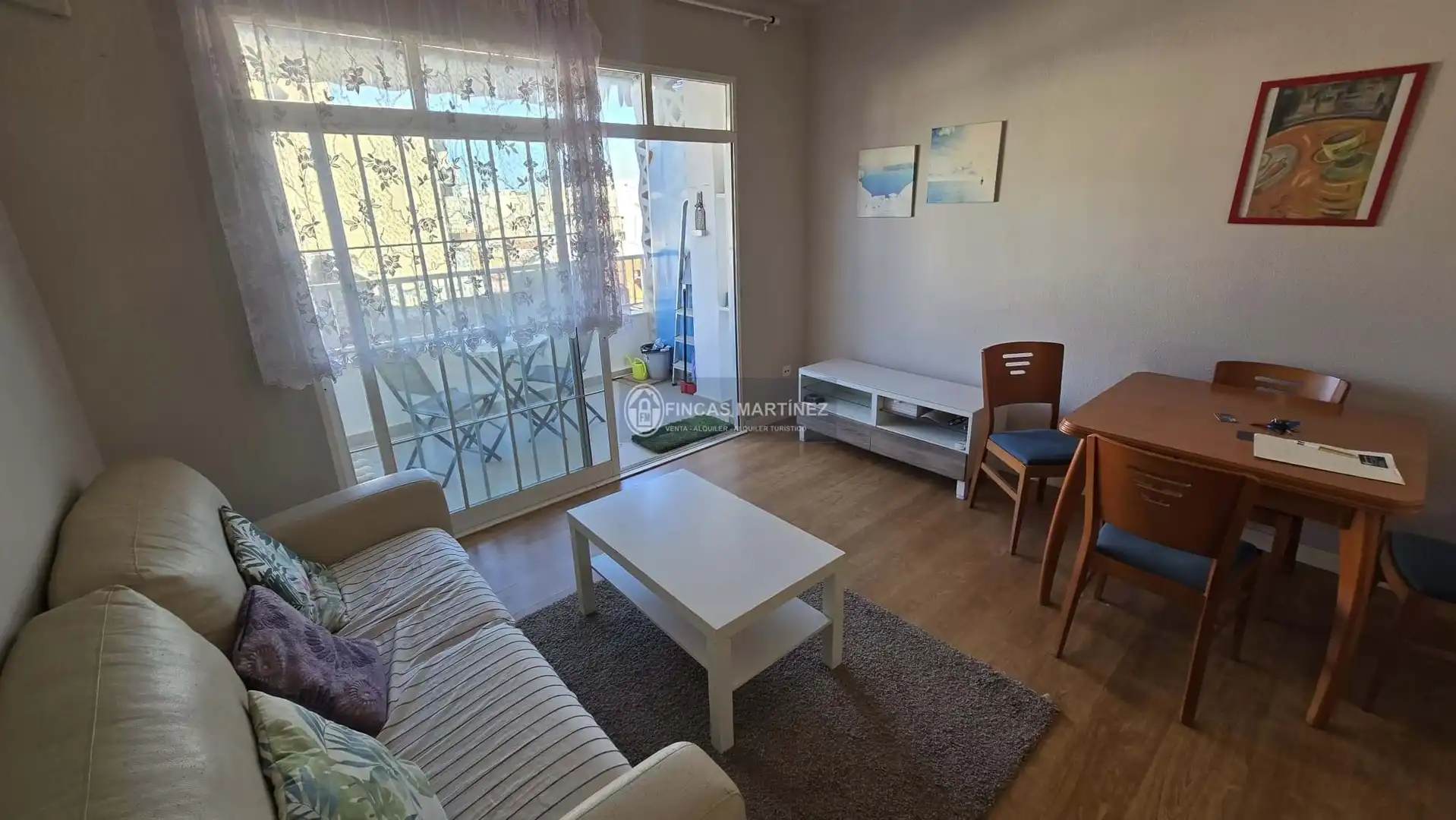 Living room of Flat for sale in Cambrils  with Terrace, Furnished and Balcony