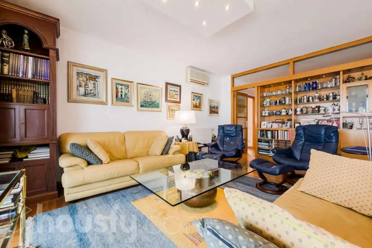 Sala de estar de Piso en venta en Barcelona con Aire acondicionado, Calefacción y Jardín privado