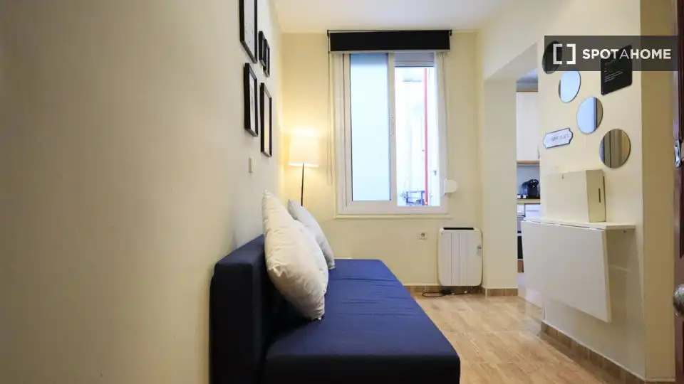Sala d'estar de Apartament per a compartir en Madrid amb Aire condicionat, Calefacció i Terrassa