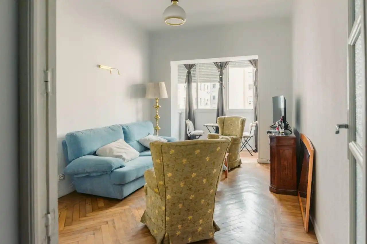 Living room of Flat for rent in Madrid