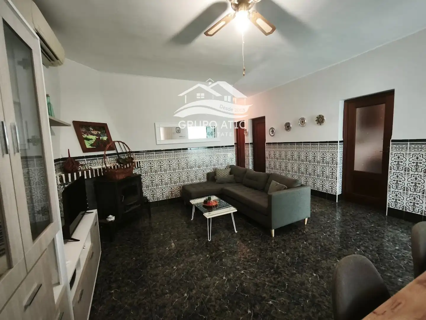 Sala de estar de Casa o chalet en venta en Burriana / Borriana con Aire acondicionado, Calefacción y Jardín privado