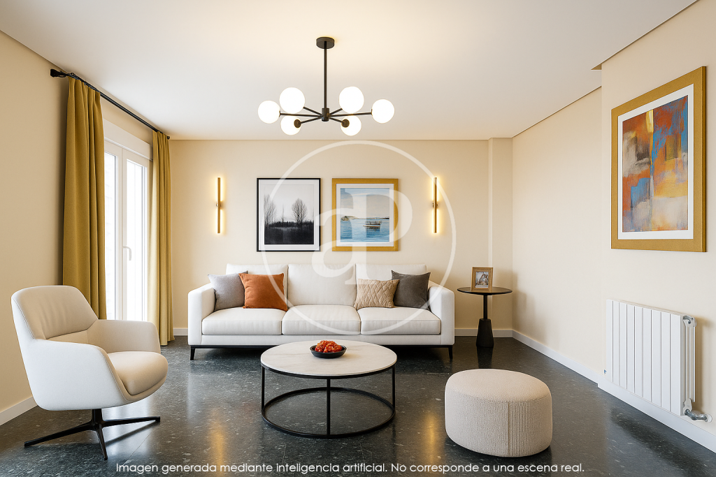 Sala de estar de Dúplex en venta en  Valencia Capital con Calefacción, Terraza y Trastero