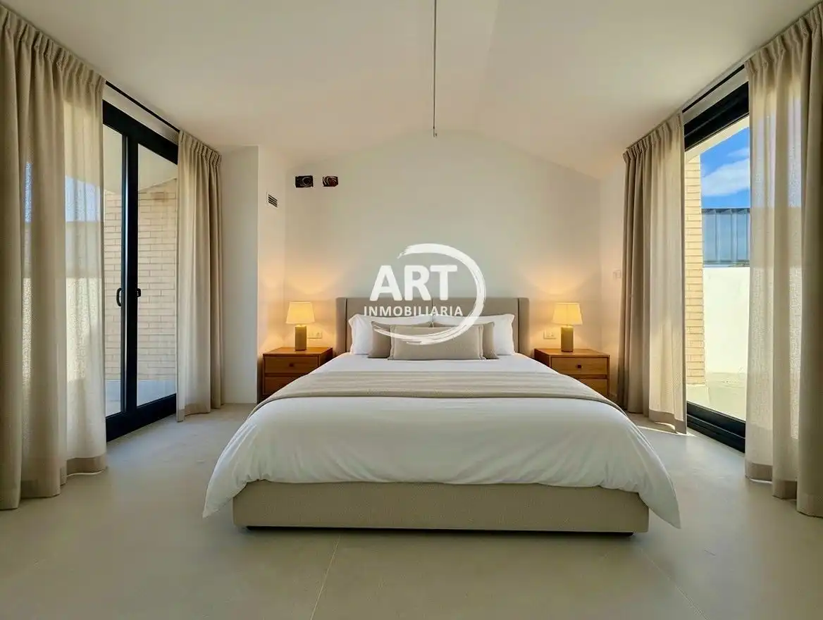 Bedroom of Detached homes for sale in Benissanó  with Air Conditioner, Heating and Private garden