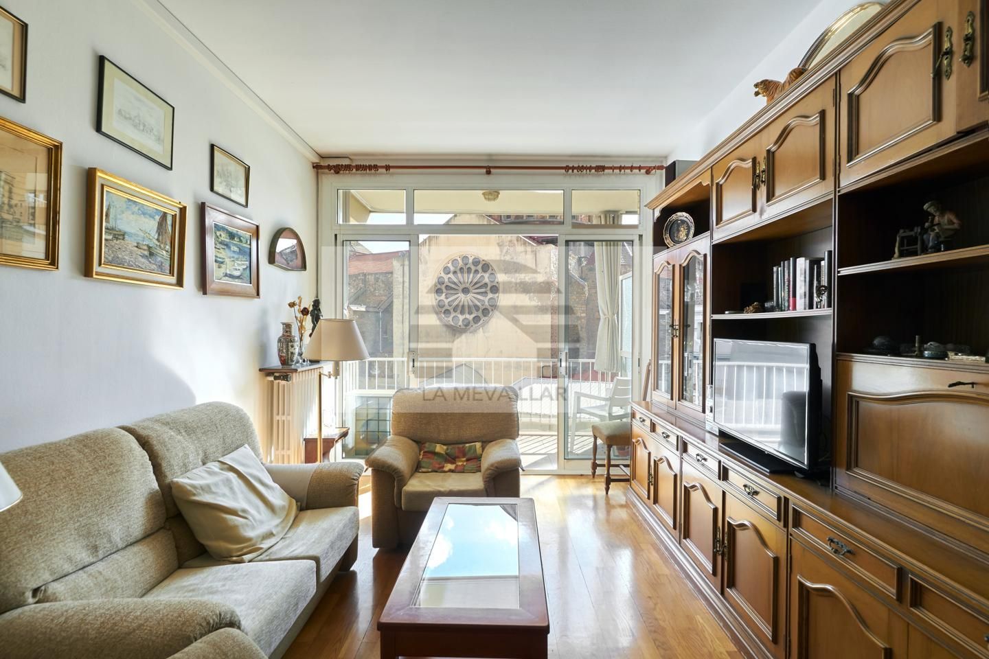 Sala d'estar de Pis en venda en  Barcelona Capital amb Aire condicionat, Calefacció i Balcó
