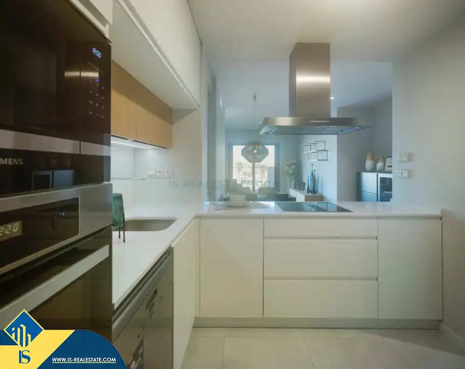 Cocina de Apartamento en venta en Pilar de la Horadada con Terraza, Amueblado y Piscina comunitaria