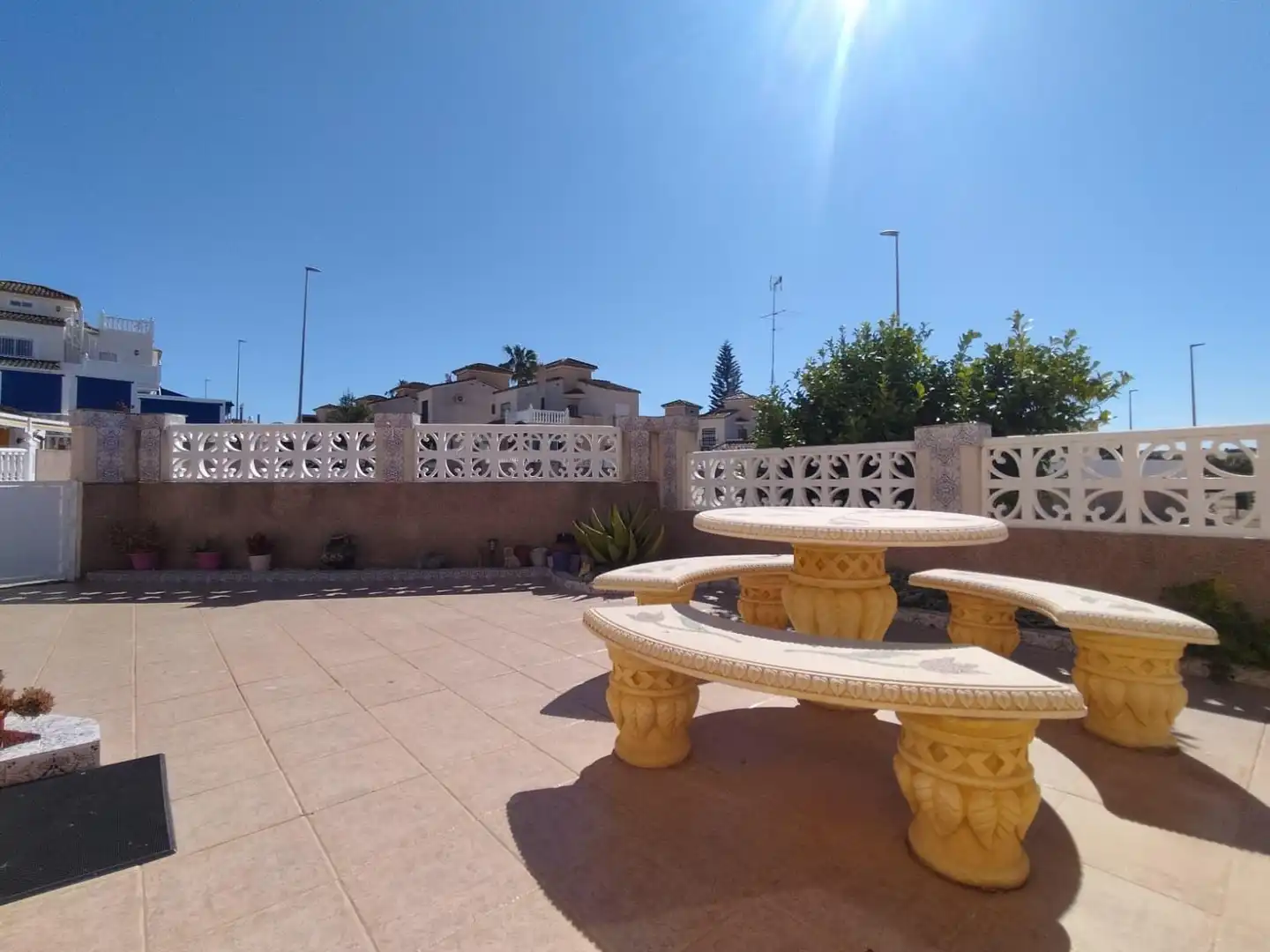 Terrasse von Maisonette zum Verkauf in Algorfa mit Klimaanlage, Heizung und Privatgarten