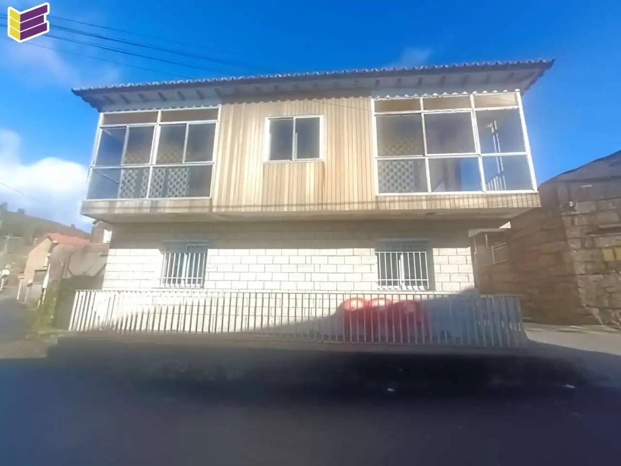 Vista exterior de Casa o chalet en venta en A Lama   con Calefacción, Jardín privado y Terraza