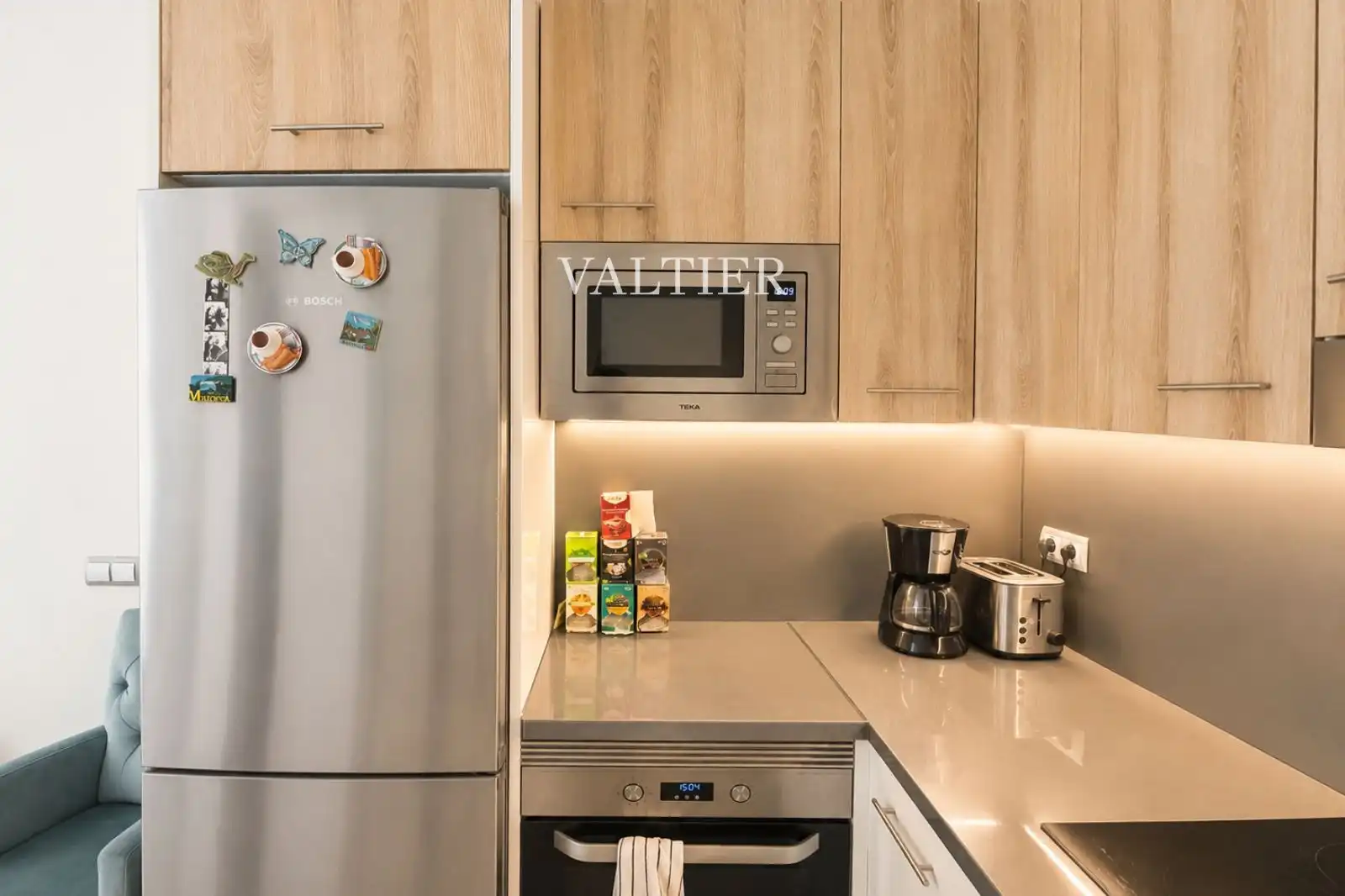 Cocina de Piso de alquiler en Madrid con Aire acondicionado, Terraza y Amueblado