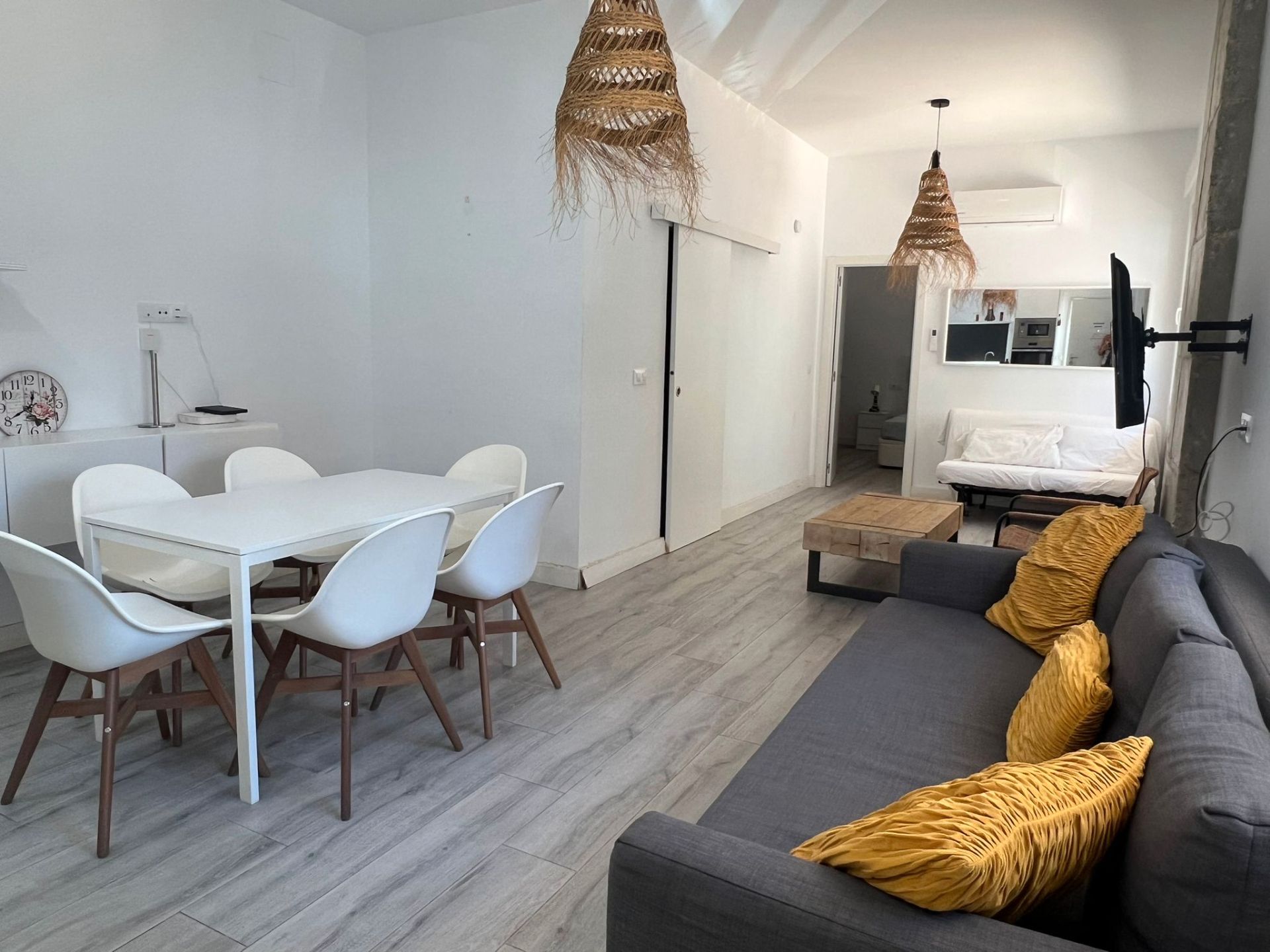 Sala de estar de Apartamento de alquiler en Málaga Capital con Amueblado, Horno y Lavadora