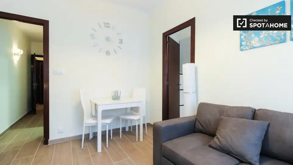 Sala d'estar de Apartament per a compartir en Barcelona amb Aire condicionat, Calefacció i Terrassa