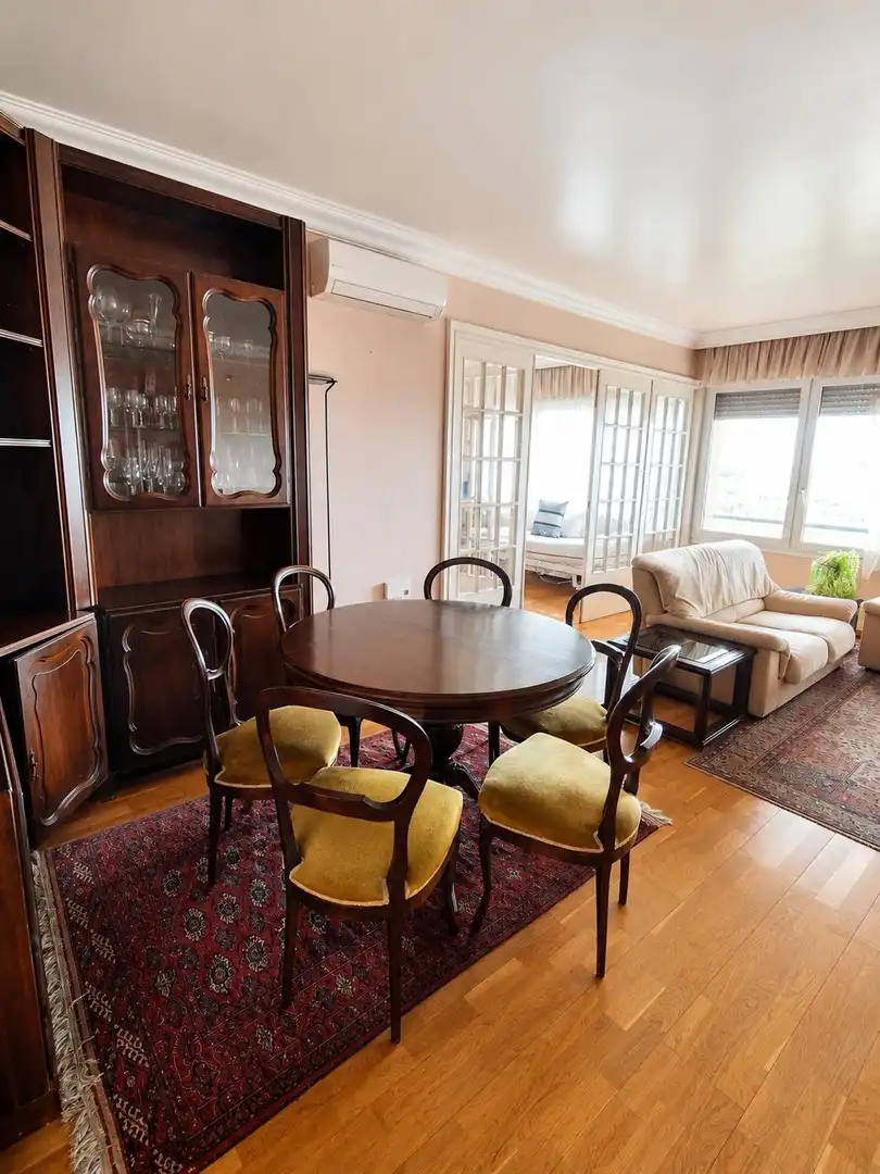Esszimmer von Wohnung zum Verkauf in Barcelona mit Privatgarten und Parkett