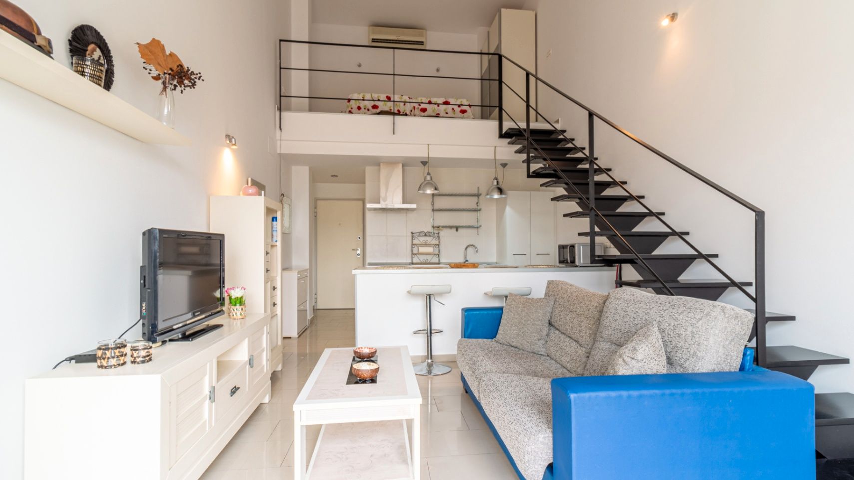 Living room of Flat for sale in Beniarbeig  with Air Conditioner, Heating and Storage room