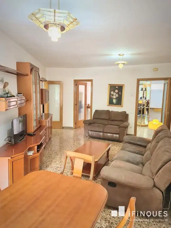 Living room of Ground floor for sale in Castellar del Vallès  with Heating, Terrace and Internet