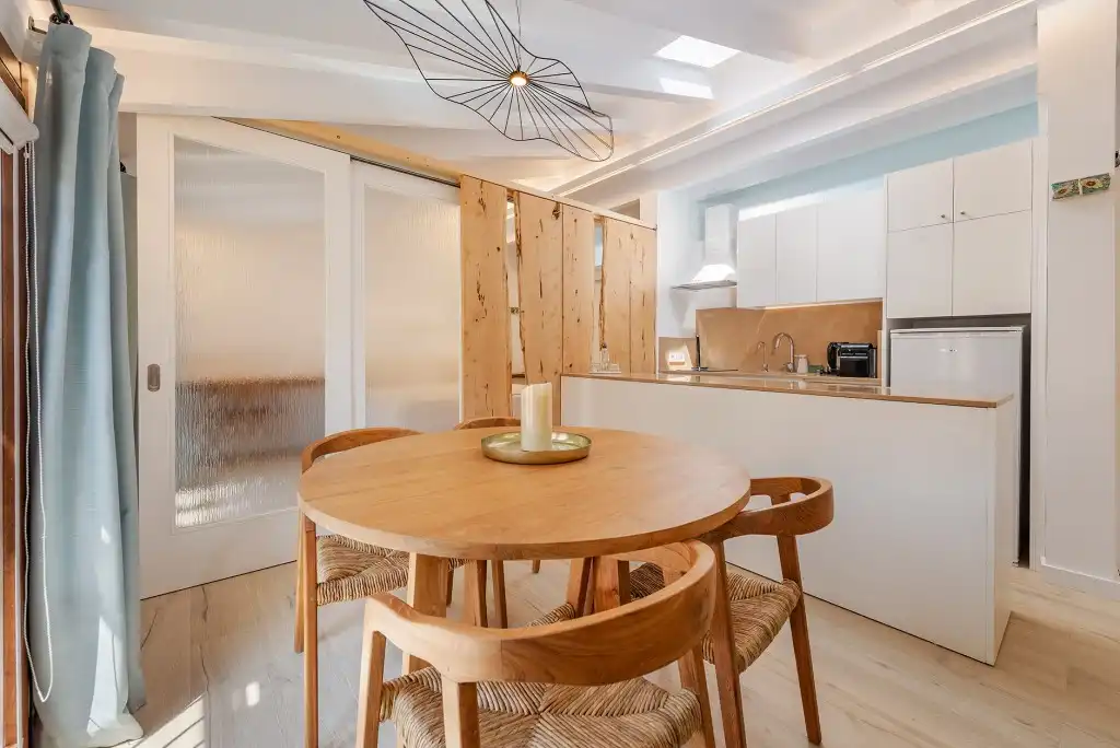 Cuina de Apartament en venda en Pollença amb Aire condicionat, Moblat i Internet