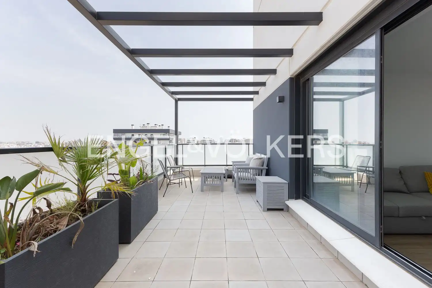 Terraza de Piso de alquiler en Valencia con Aire acondicionado, Calefacción y Terraza