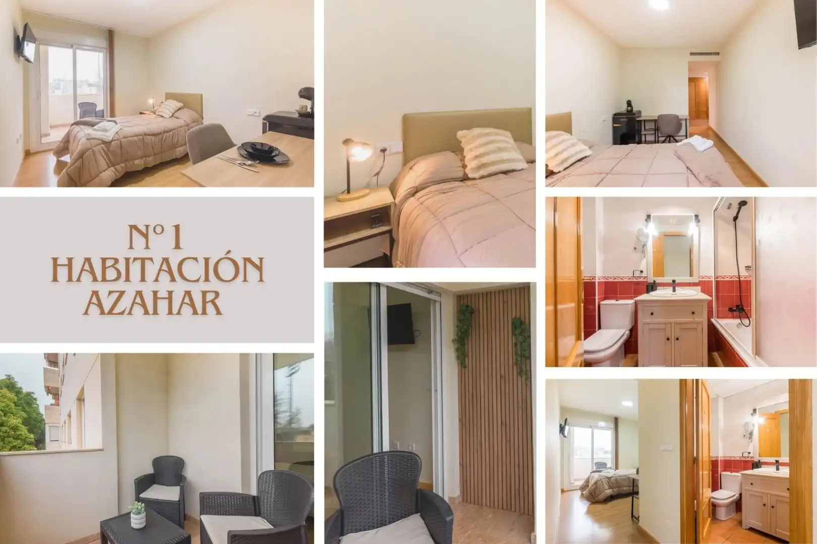 Habitación de Piso para compartir en Murcia con Aire acondicionado, Calefacción y Terraza