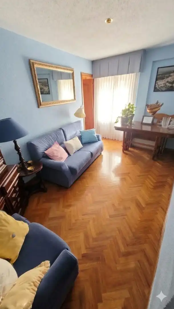 Sala de estar de Piso en venta en  Madrid Capital con Terraza y Amueblado