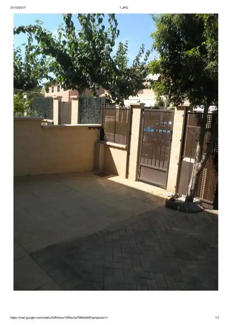 Terrasse von Wohnung zur Miete in Mutxamel mit Klimaanlage, Privatgarten und Parkett