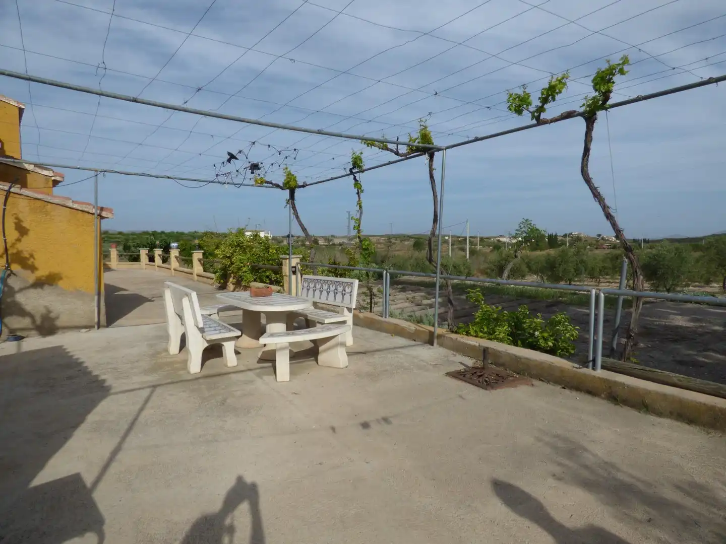 Terraza de Finca rústica en venta en Uleila del Campo con Calefacción, Jardín privado y Piscina comunitaria