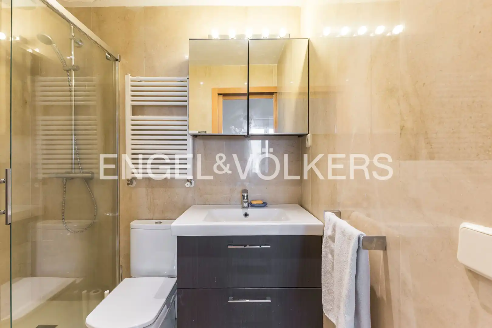 Bany de Apartament de lloguer en Madrid amb Aire condicionat i Calefacció