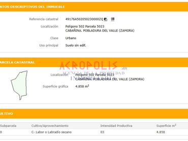 Terreno residenziale in vendita a Calle Poligono 502 Parcela 7032 Huertas