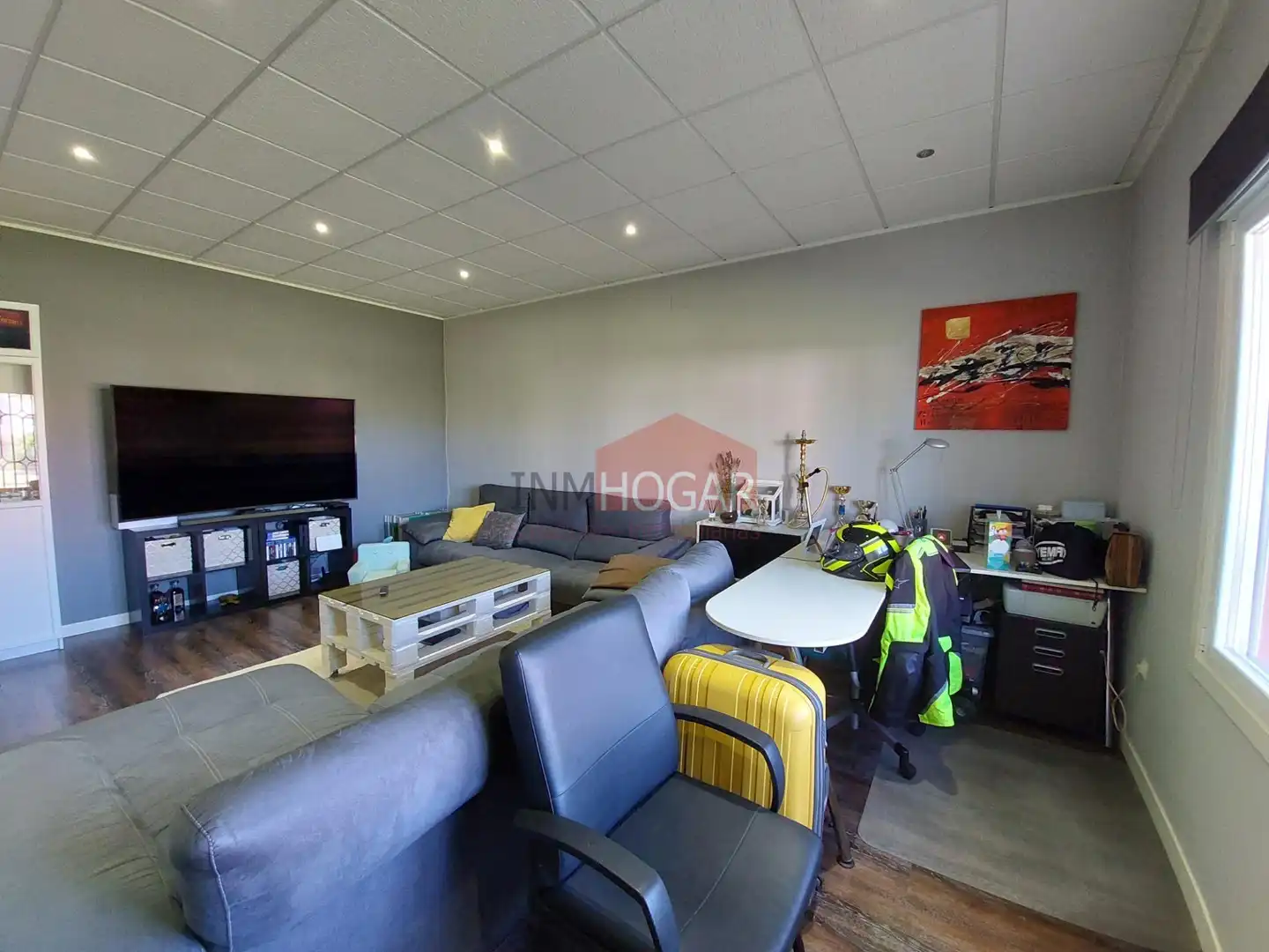Living room of Houses for sale in Sanchidrián  with Private garden, Parquet flooring and Terrace