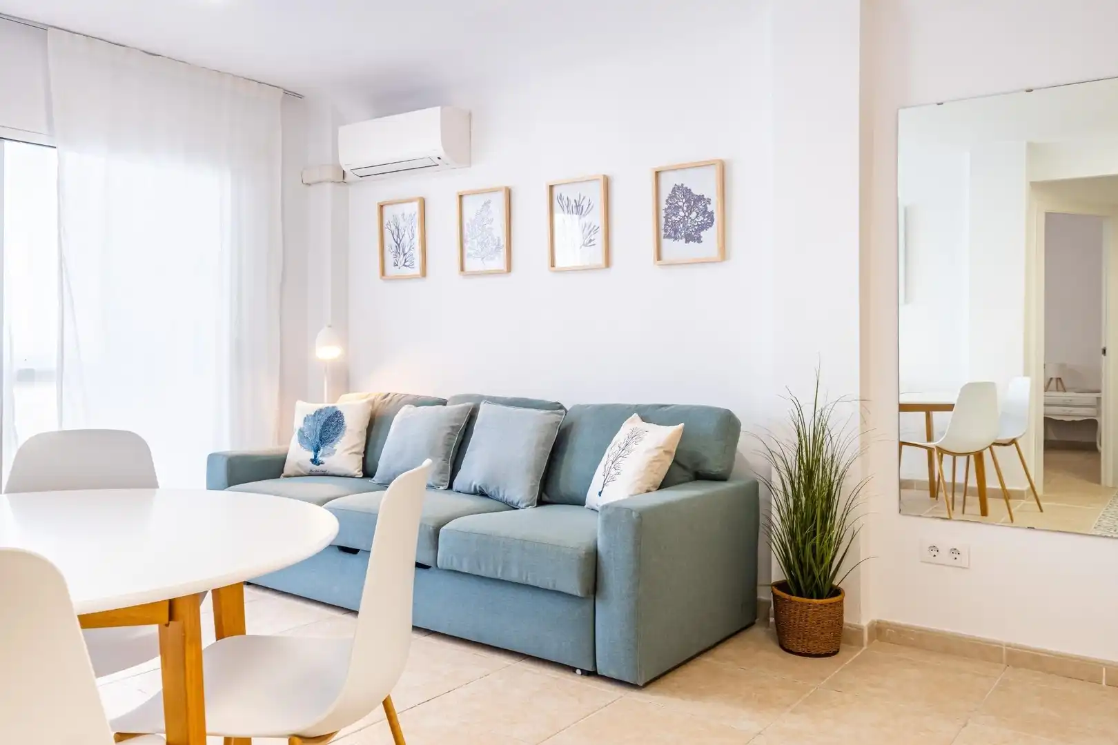 Sala d'estar de Apartament en venda en Jávea / Xàbia amb Aire condicionat, Calefacció i Moblat