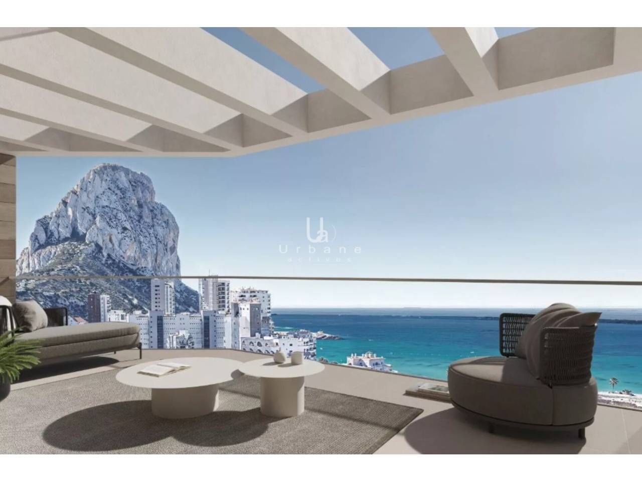 Terrace of Flat for sale in Calpe / Calp  with Air Conditioner, Heating and Terrace