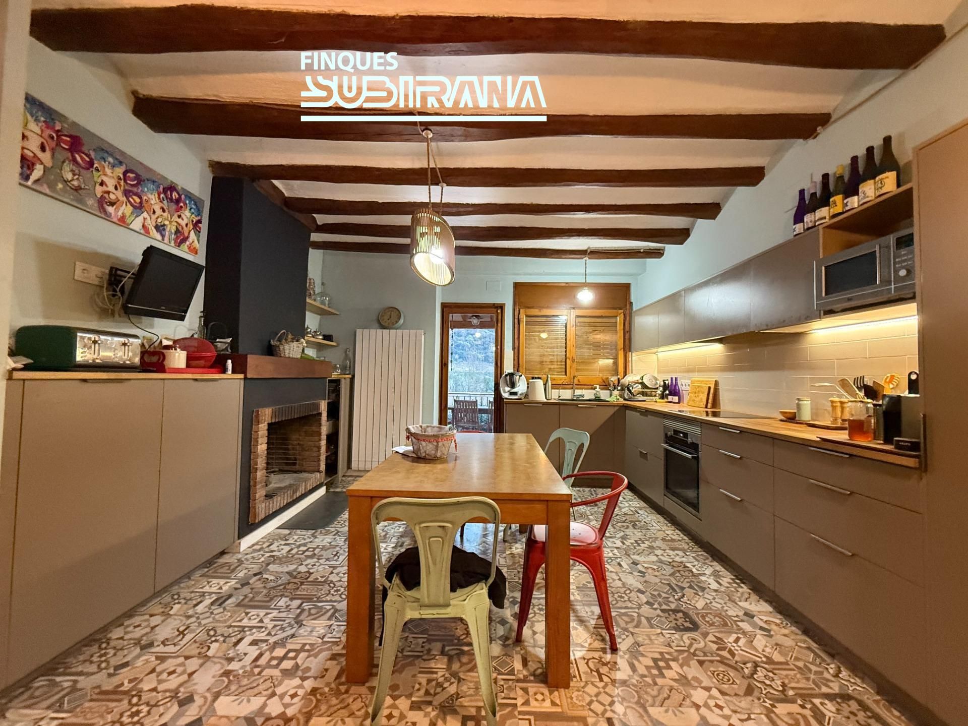 Kitchen of House or chalet for sale in La Pobla de Claramunt  with Air Conditioner, Heating and Private garden
