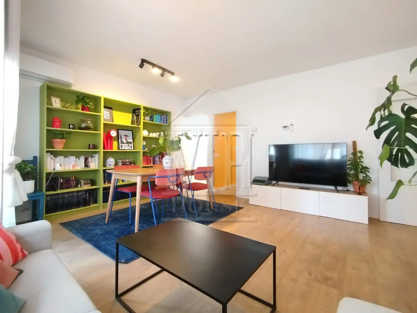 Sala de estar de Piso en venta en Badalona con Aire acondicionado, Calefacción y Parquet