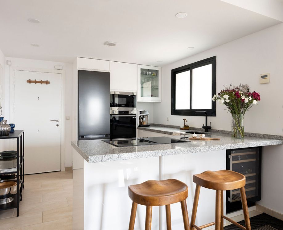 Kitchen of Flat for sale in Fuengirola  with Furnished, Oven and Washing machine