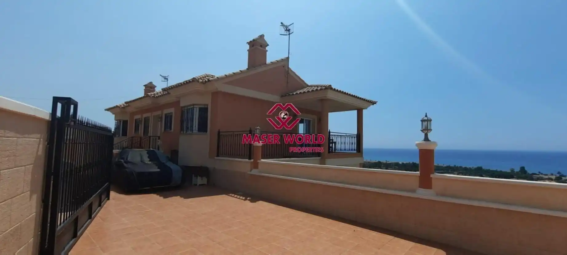 Terrassa de Casa o xalet en venda en Mazarrón amb Jardí privat, Terrassa i Piscina