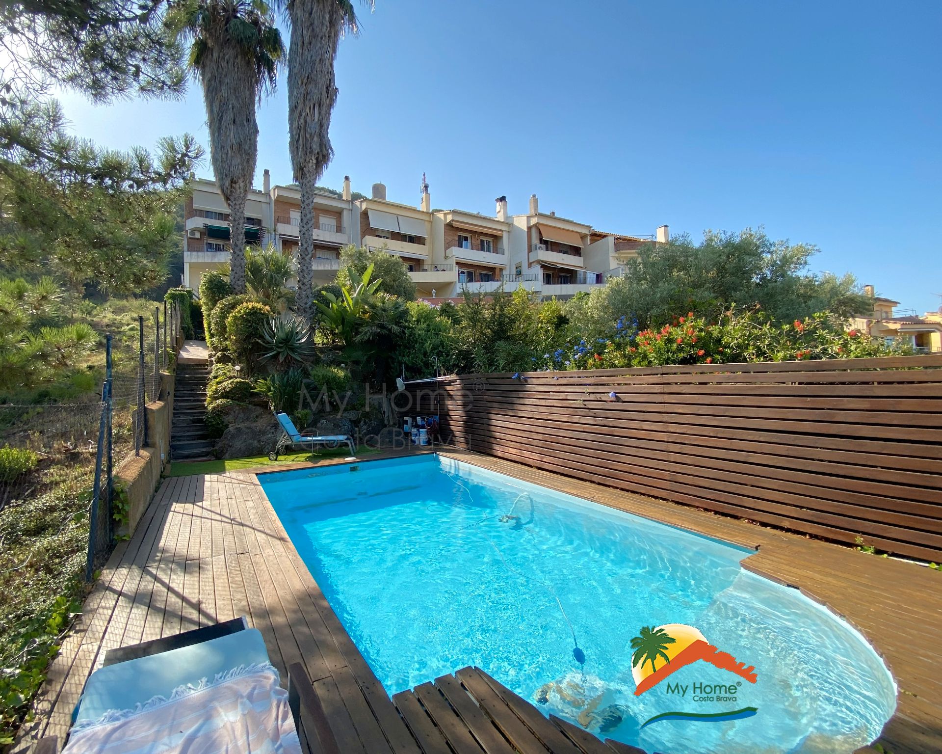 Garden of Single-family semi-detached for sale in Blanes  with Air Conditioner, Heating and Private garden