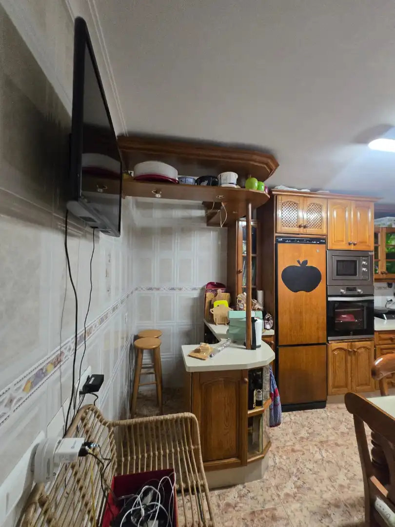 Cuina de Casa adosada en venda en El Ejido amb Aire condicionat, Terrassa i Piscina