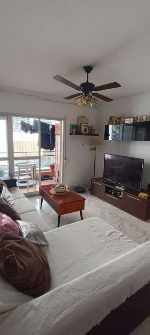 Living room of Flat for sale in Marbella  with Air Conditioner, Terrace and Furnished