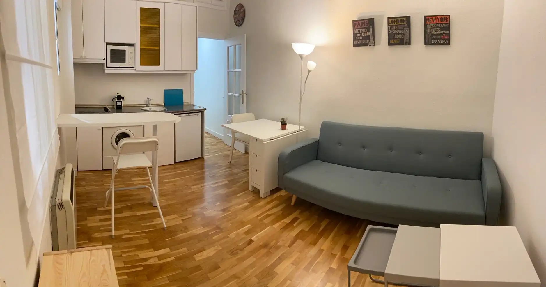 Sala d'estar de Apartament de lloguer en Madrid amb Calefacció, Moblat i Forn