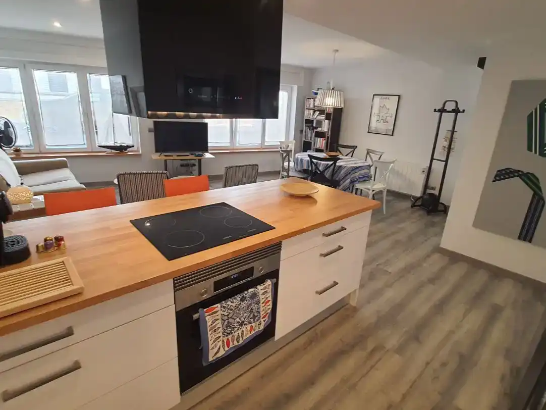 Küche von Wohnung zur Miete in L'Ametlla de Mar  mit Parkett und Möbliert