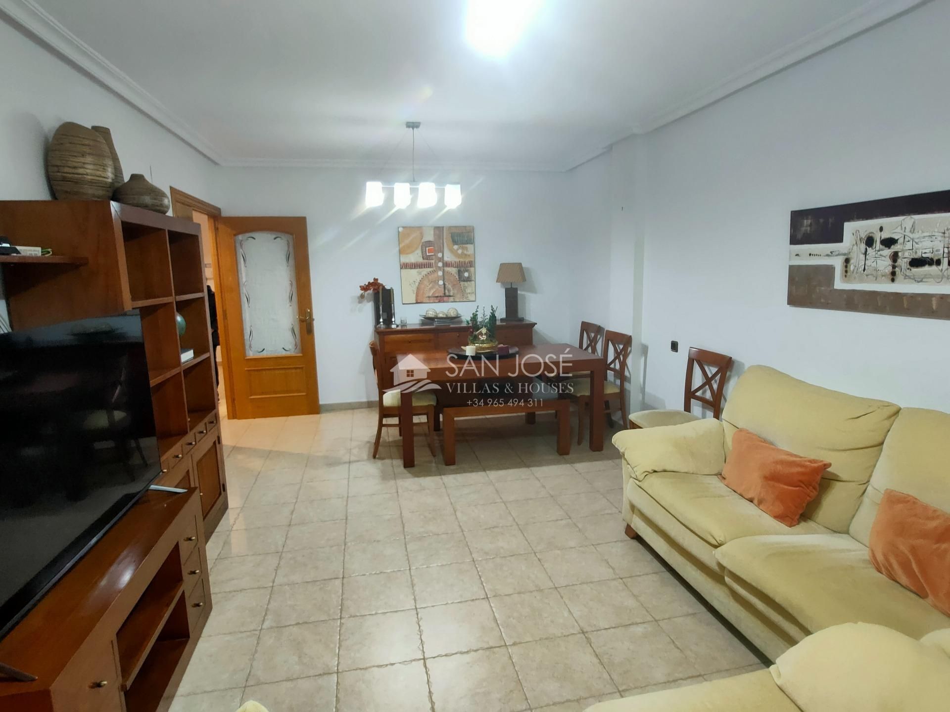 Living room of Flat for sale in Novelda  with Terrace, Furnished and Balcony