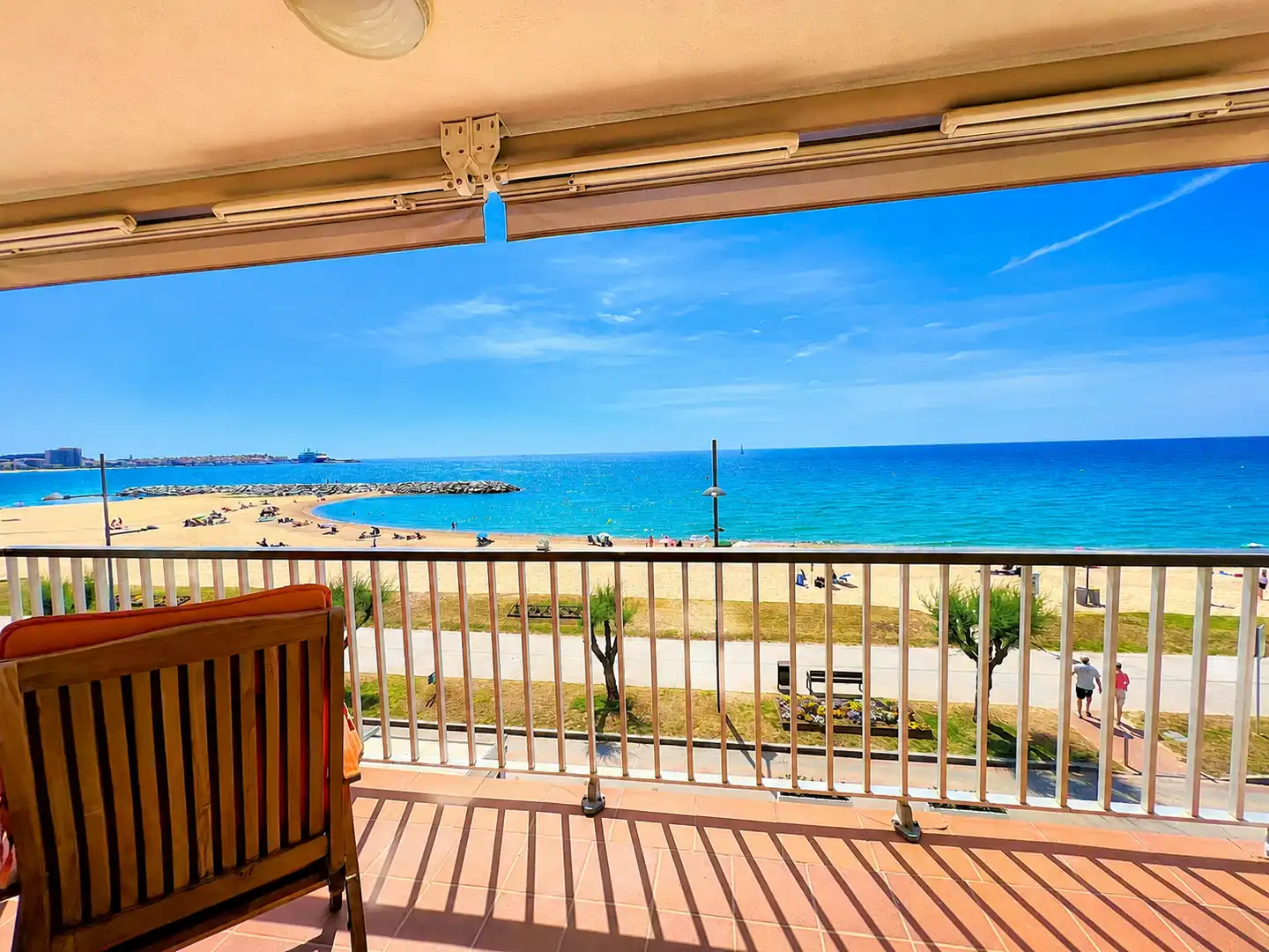 Terrassa de Apartament de lloguer en Calonge i Sant Antoni amb Calefacció, Terrassa i Moblat