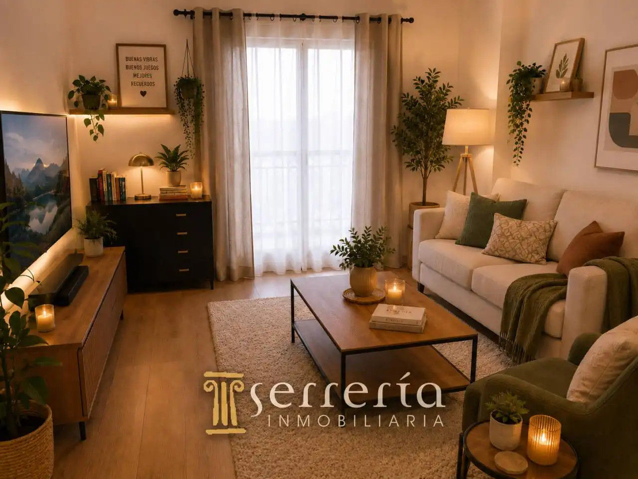 Sala de estar de Piso en venta en Valencia con Aire acondicionado y Parquet