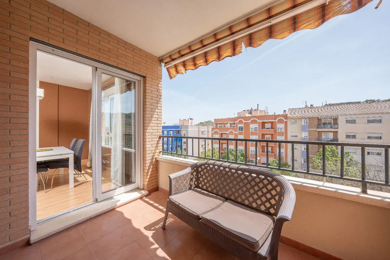 Balcony of Flat for sale in Aspe  with Air Conditioner and Balcony
