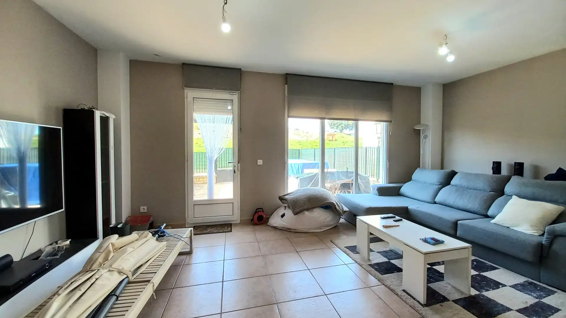 Living room of Single-family semi-detached for sale in Valdorros  with Heating, Private garden and Terrace