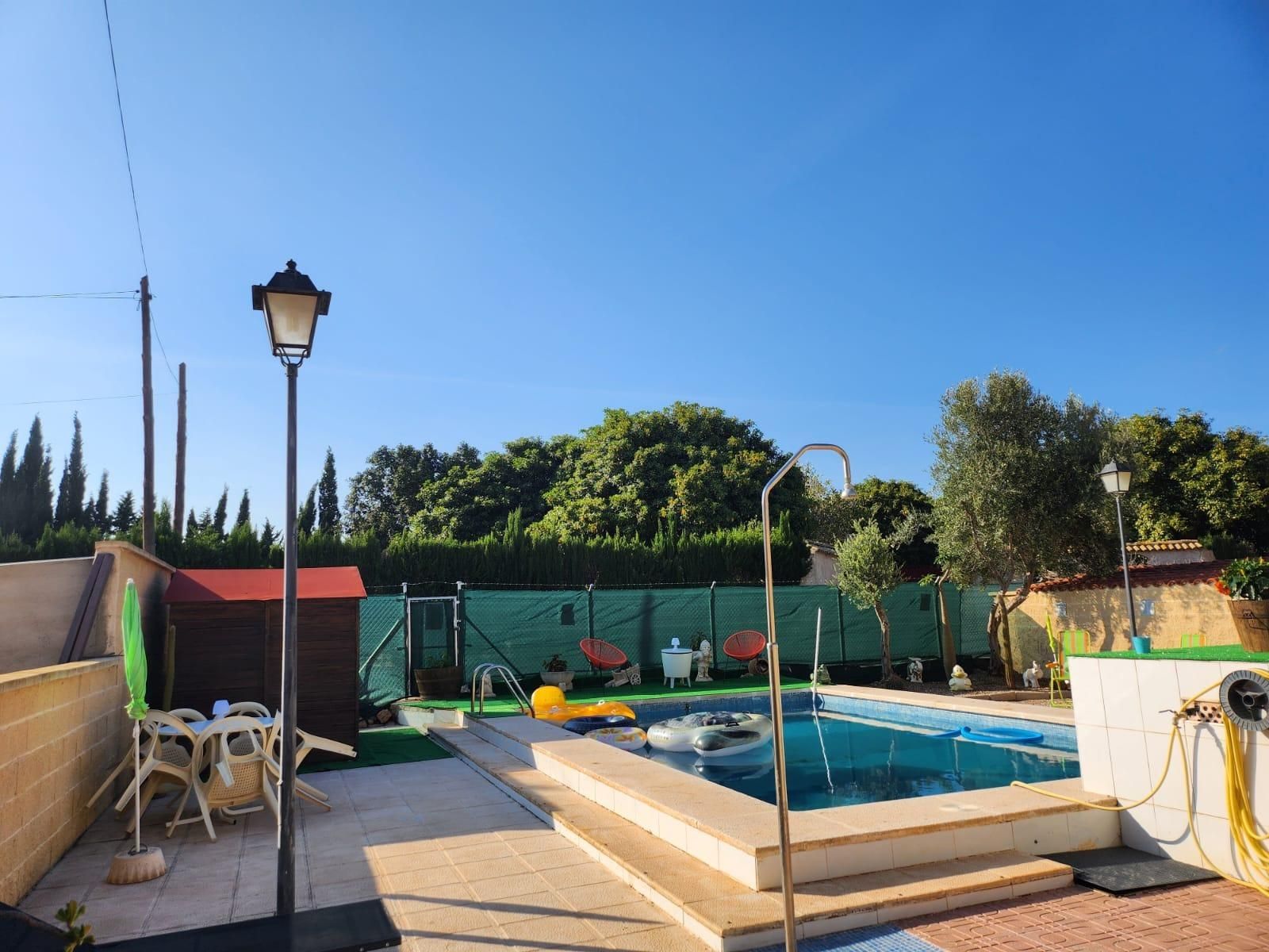 Piscina de Casa o xalet en venda en Elche / Elx amb Aire condicionat, Calefacció i Jardí privat