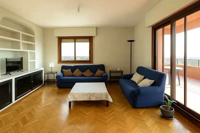 Living room of Attic to rent in  Madrid Capital  with Heating, Terrace and Furnished