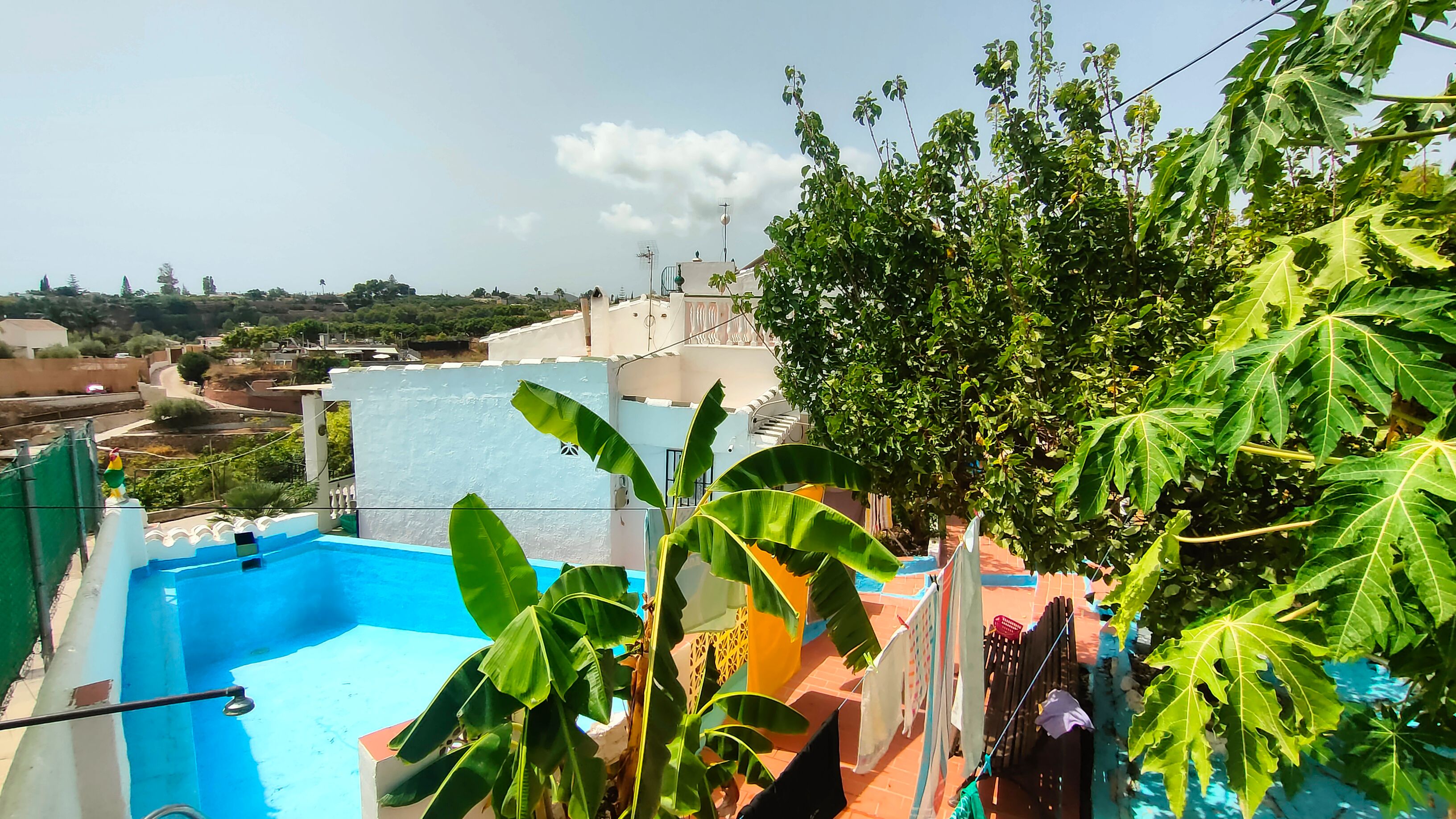 Außenansicht von Country house zum verkauf in Frigiliana mit Privatgarten, Terrasse und Schwimmbad
