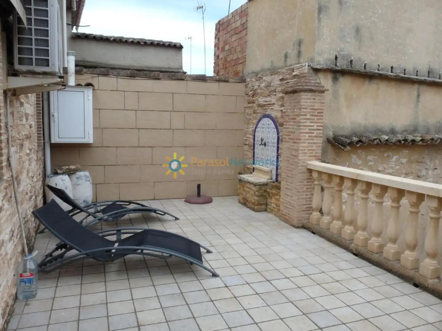 Terrassa de Finca rústica en venda en El Palomar amb Aire condicionat, Calefacció i Jardí privat
