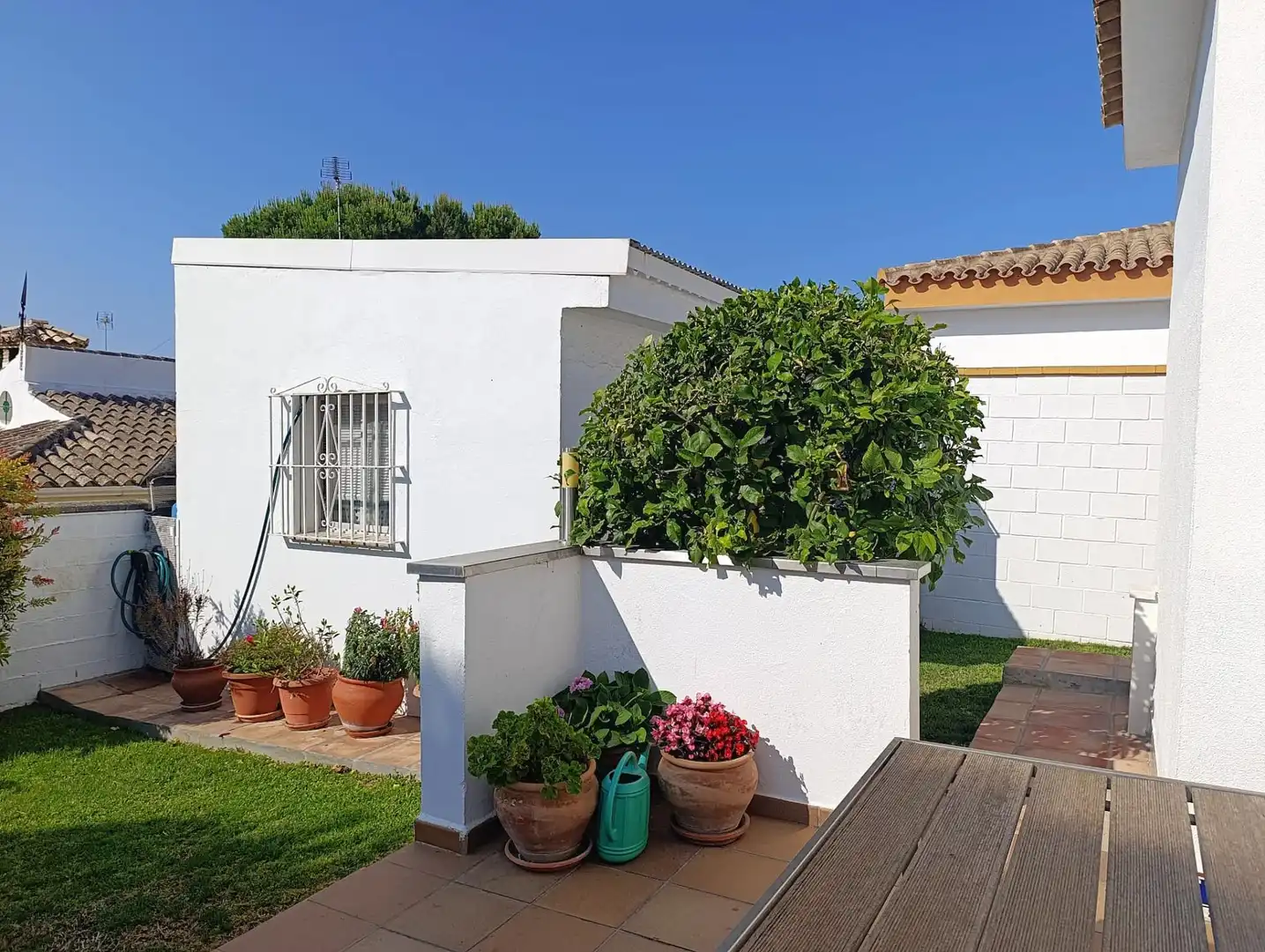 Garden of Houses for sale in Chiclana de la Frontera  with Air Conditioner, Heating and Private garden